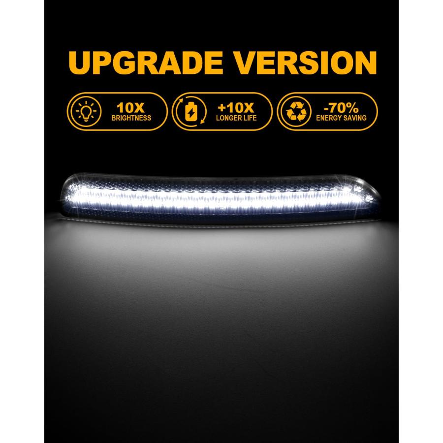 NEIFILES LEDサイドマーカーライト フォードマスタング 2010 2014 フロントリアスモークレンズ フェンダーバンパ 並行輸入品の画像