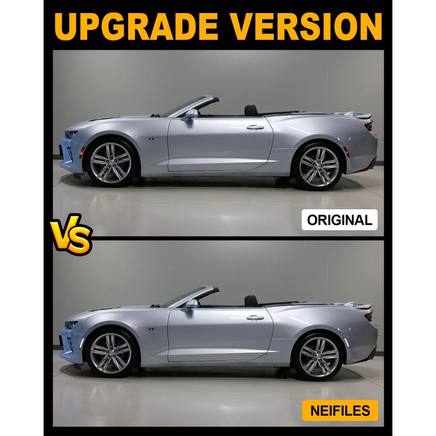 NEIFILES LEDサイドマーカー ホワイトライト シボレー カマロ 2016 2023 フロントリアバンパーフェンダーランプ 並行輸入品の画像