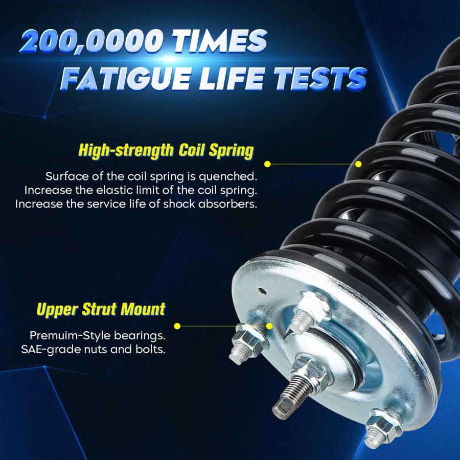 【並行輸入品】フロントコイルスプリングショックアブソーバー Front Strut Shock Assembly w/Coil Spring fの画像