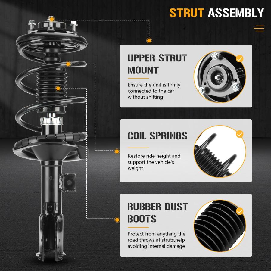 Front Complete Strut Shock Absorber Fit for Mitsubishi