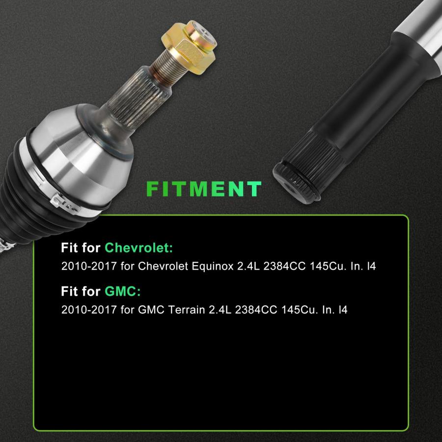 【並行輸入品】 SCITOO CV Axle Shaft Assembly Front Left Fit 2010 2017 for Chevrの画像