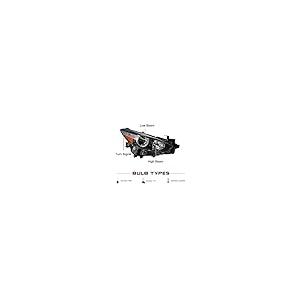 JSBOYAT Headlight Assembly Replacement for 2017 2018 Mazda 3 Sed 並行輸入品_5