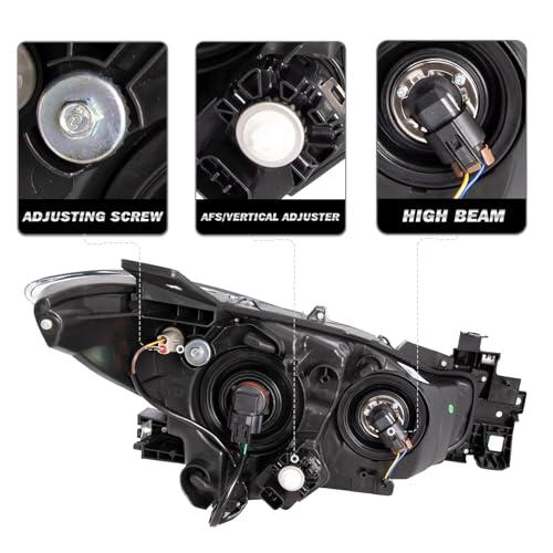 JSBOYAT Headlight Assembly Replacement for 2017 2018 Mazda 3 Sed 並行輸入品_7