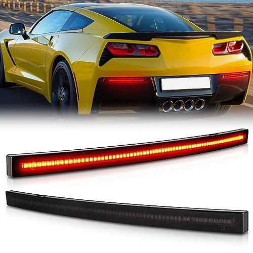 Gempro リアバンパーリフレクターライト 2014 2019 Chevy Corvette C7 LEDレッドブレーキテールラ 並行輸入品の画像
