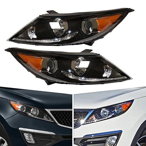 awolsrgiop Headlight Headlamp Fit 2013 2016 For Kia Sportage 921 並行輸入品_4