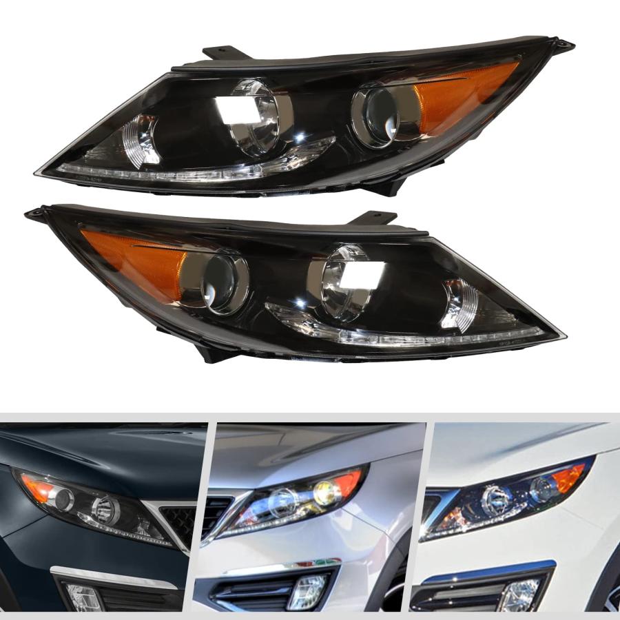 awolsrgiop Headlight Headlamp Fit 2013 2016 For Kia Sportage 921 並行輸入品_9