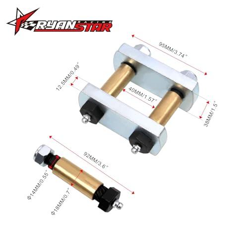 RYANSTAR RACING 高耐久シャックル アップグレードキット CRE3000ストックとEquaflexトレーラーシャック 並行輸入品の画像