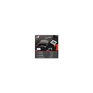 【並行輸入品】 A Premium Front Disc Brake Rotors and Ceramic Pads Kit with Cali_8