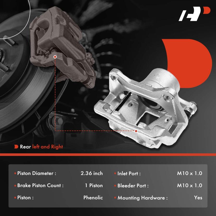 A Premium Disc Brake Caliper Assembly with Bracket Compatible wi 並行輸入品の画像