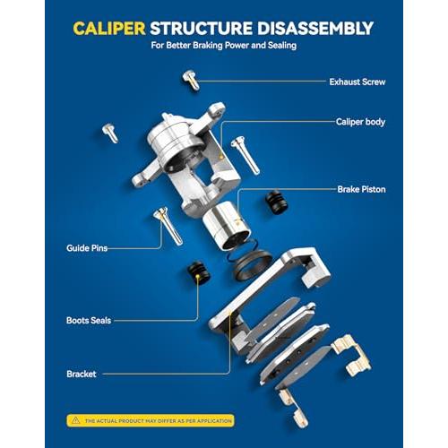 PHILTOP Front Disc Brake Caliper Assembly Replacement For 1999 2 並行輸入品_4