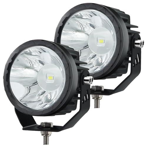 UFsenten Round Led Pod Lights White led Driving Lights 2Pcs 3.5\" 並行輸入品の画像