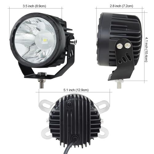 UFsenten Round Led Pod Lights White led Driving Lights 2Pcs 3.5\" 並行輸入品の画像