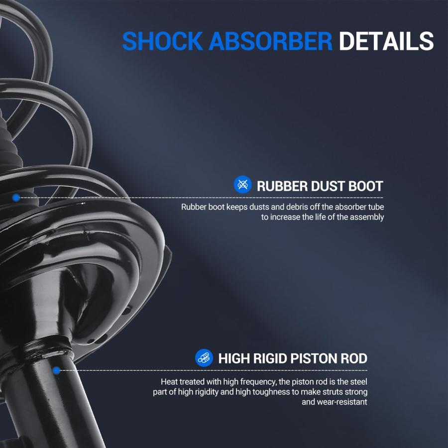 並行輸入品】 Autoround Front Complete Strut w/Coil Spring Assembly