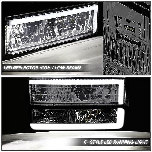 【並行輸入品】DNA MOTORING Cスタイル LED DRLヘッドライト+バンパーシグナル+コーナーランプセット 92 99 Chevy_7