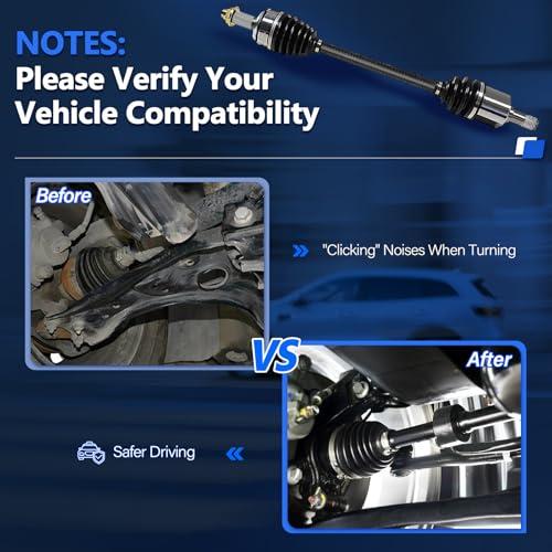 Maxfavor CV Axles Front Left FWD Replacement for Honda Odyssey 2 並行輸入品の画像