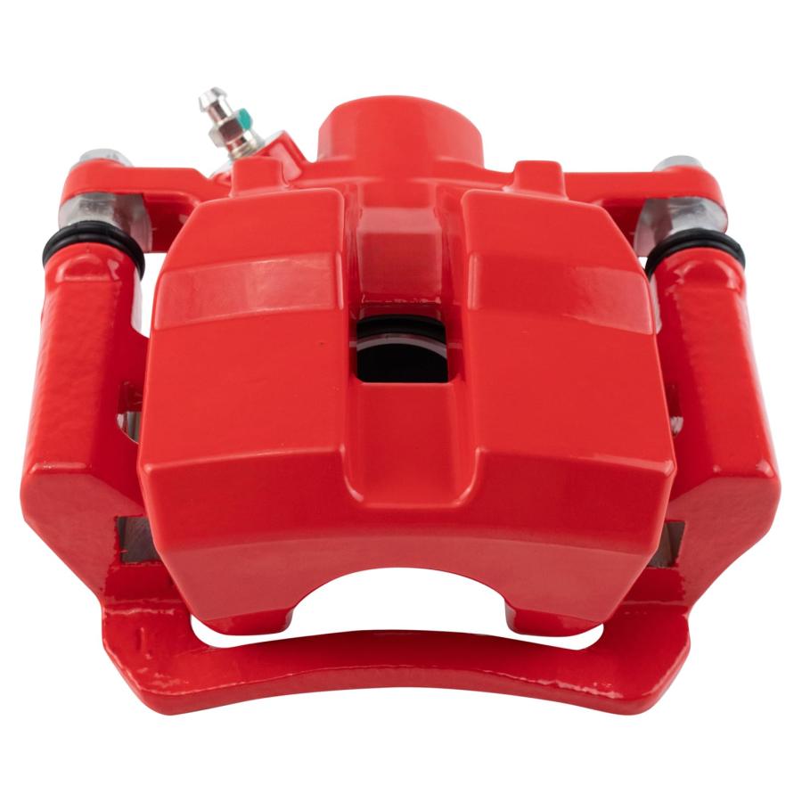 TRQ Rear Right Brake Caliper w/Bracket Performance Red Passenger 並行輸入品_9
