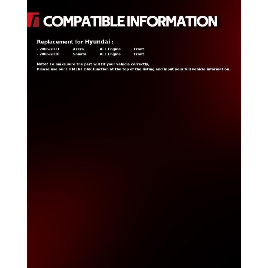 【並行輸入品】Torchbeam フロントストラット 交換用 Azera 2006 2011 ソナタ 2006 2010 172281 ストラッ_3