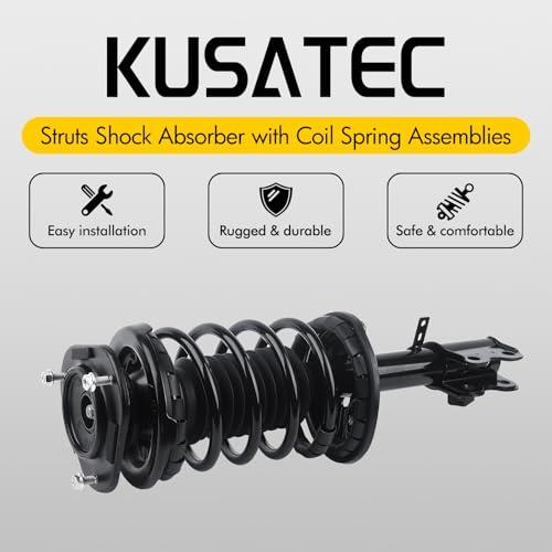 KUSATEC フロントペア コンプリート ストラット ショックアブソーバー 1998 2002 シボレー プリズム 1993 1 並行輸入品