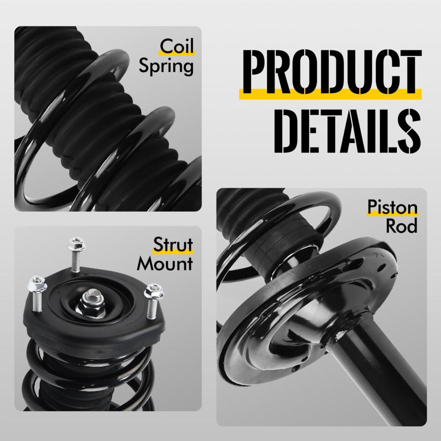 【並行輸入品】 KUSATEC Rear Pair Complete Struts Shock Absorber fit for Lexus Eの画像