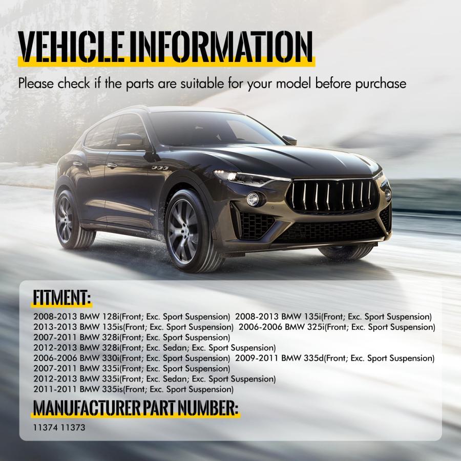 KUSATEC フロントペア コンプリートストラット ショックアブソーバー 2006 2013 BMW 128i 135i 135 並行輸入品の画像