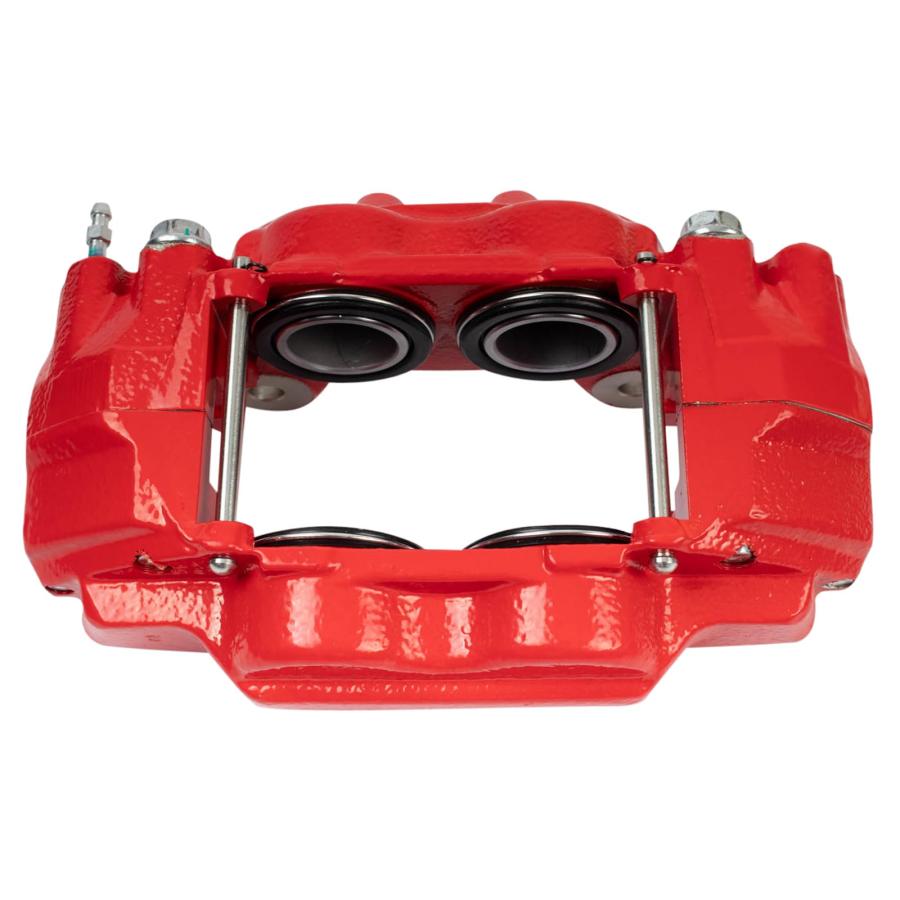 TRQ Front Left Right Brake Caliper Performance Red Driver Passen 並行輸入品_9