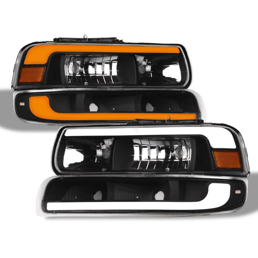 Switchback Sequential LED Strip Tube Bar Black Housing Crystal H 並行輸入品の画像