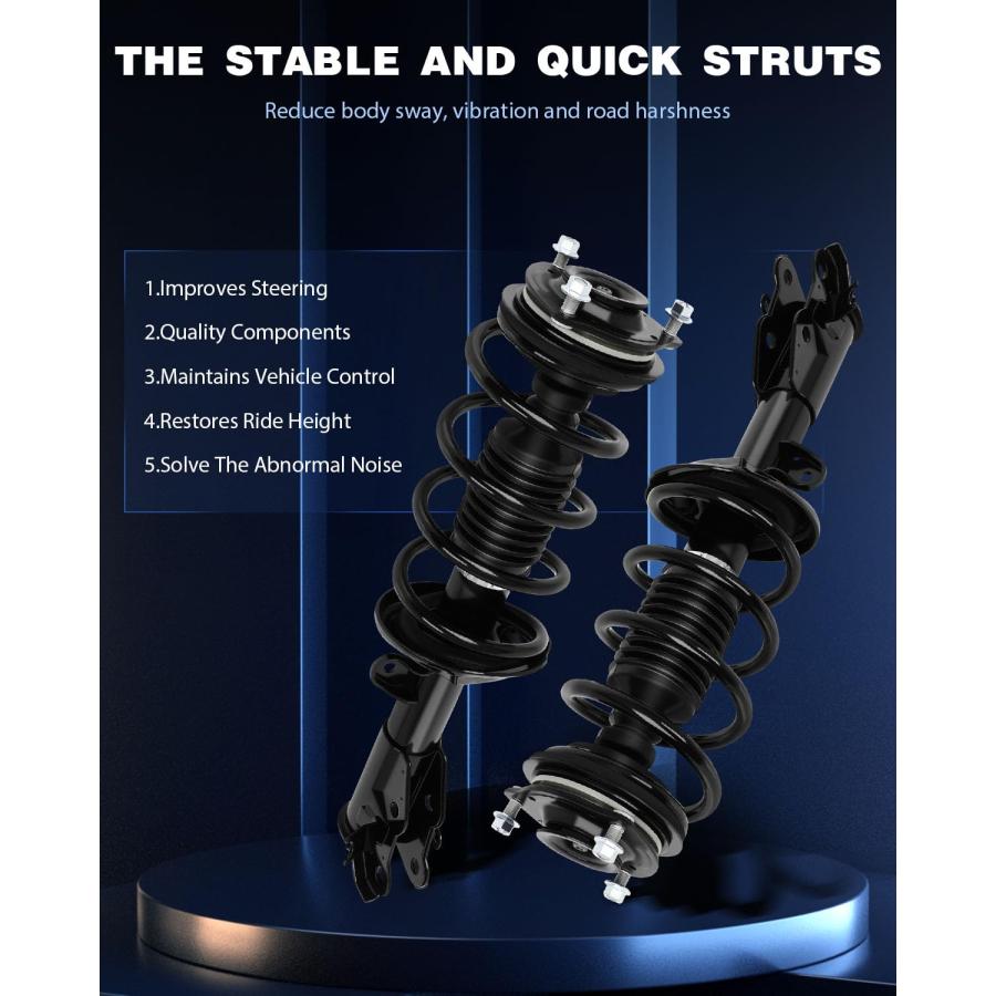 ECCPP Complete Struts Spring Assembly Front Drive and Passenger 並行輸入品_6