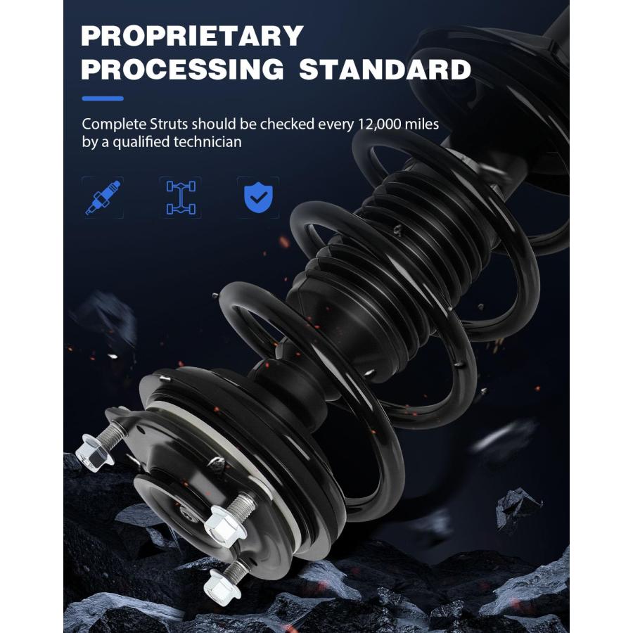 ECCPP Complete Struts Spring Assembly Front Drive and Passenger 並行輸入品_9