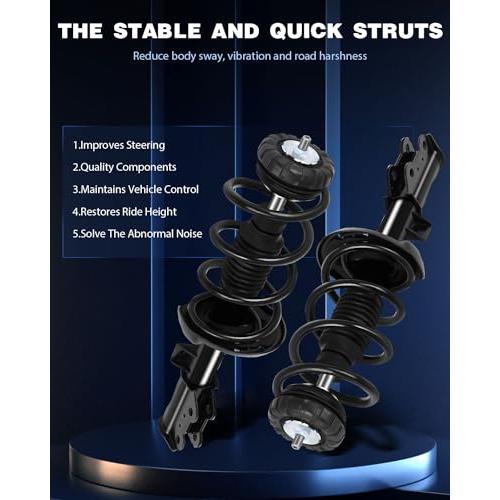 ECCPP Complete Struts Spring Assembly Front Drive and Passenger 並行輸入品_6