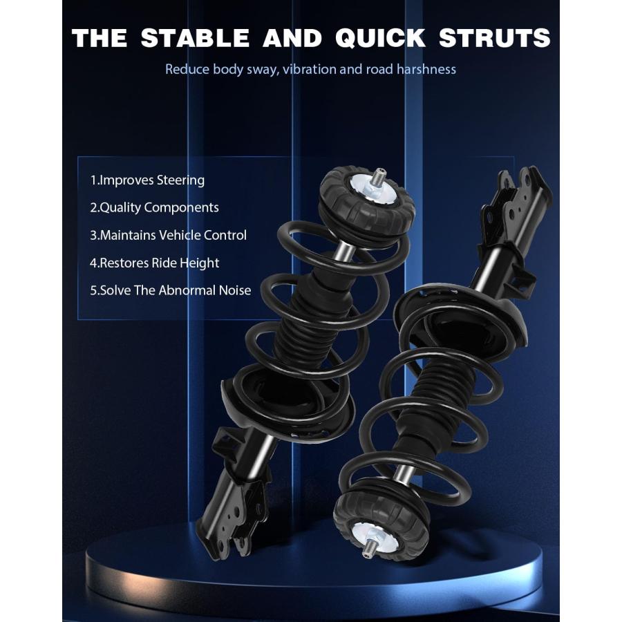 ECCPP Complete Struts Spring Assembly Front Drive and Passenger 並行輸入品_8