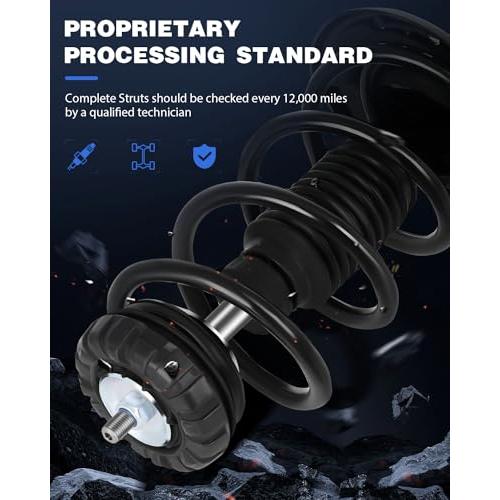 ECCPP Complete Struts Spring Assembly Front Drive and Passenger 並行輸入品_9