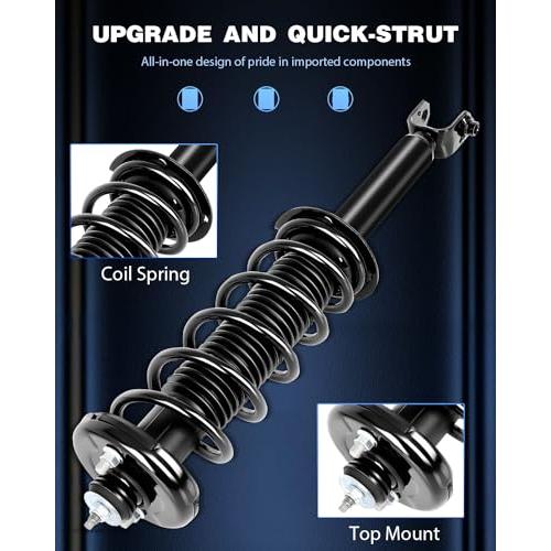 ECCPP Complete Struts Spring Assembly Front Drive and Passenger 並行輸入品_4