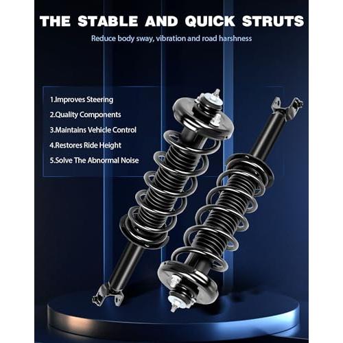 ECCPP Complete Struts Spring Assembly Front Drive and Passenger 並行輸入品_7