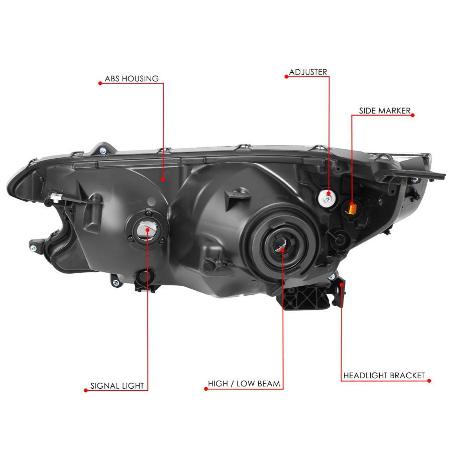【並行輸入品】DNA MOTORING 右 OEスタイル ヘッドライト 2012 2014 ホンダ CR V OEM HL 0227 Rに対応_9