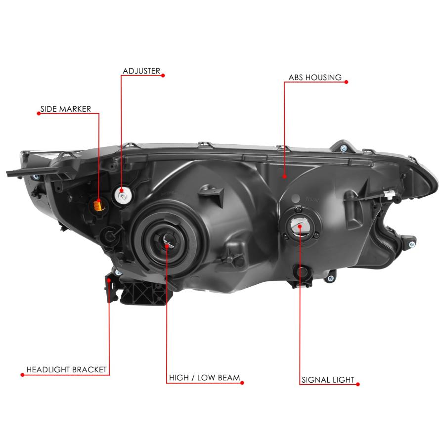 【並行輸入品】DNA MOTORING 左 OEスタイル ヘッドライト 2012 2014 ホンダ CR V OEM HL 0227 L に対応_9