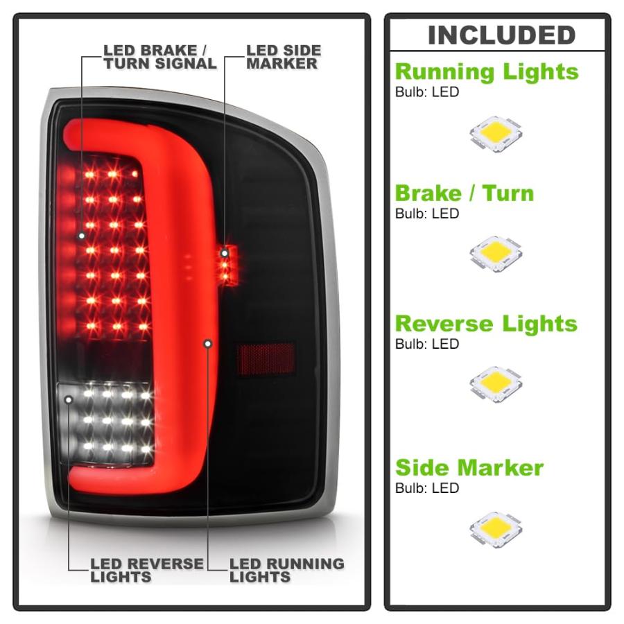 【並行輸入品】 KEEKPO For 2014 2018 GMC Sierra 1500 Incandescen Upgrade Black