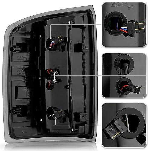 【並行輸入品】 KEEKPO For 2014 2018 GMC Sierra 1500 Incandescen Upgrade Black