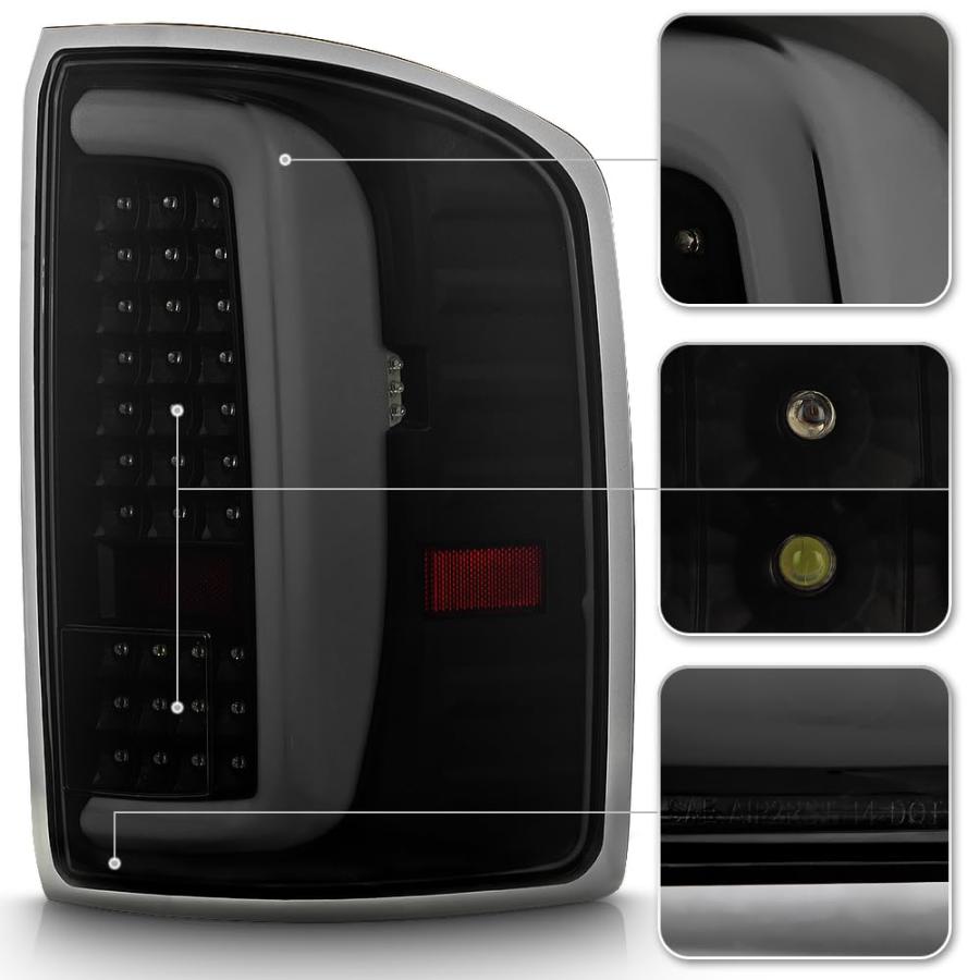 【並行輸入品】 KEEKPO For 2014 2018 GMC Sierra 1500 Incandescen Upgrade Black