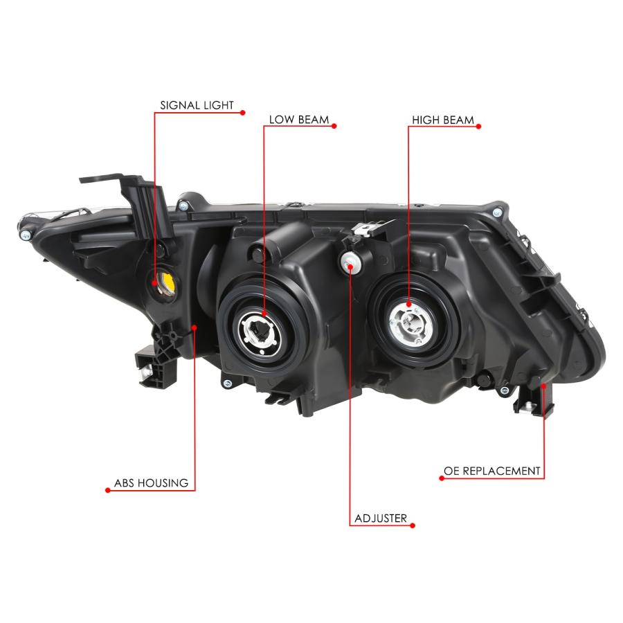 DNA MOTORING 左 OEスタイル プロジェクターヘッドライト 2014 2017 ホンダ オデッセイに対応 OEM HL 並行輸入品の画像