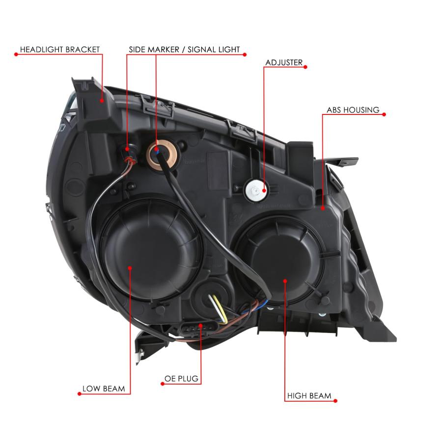 【並行輸入品】DNA MOTORING 左 OEスタイル ヘッドライト 2010 2015 Chevy Equinox LS LTに対応 OEMの画像