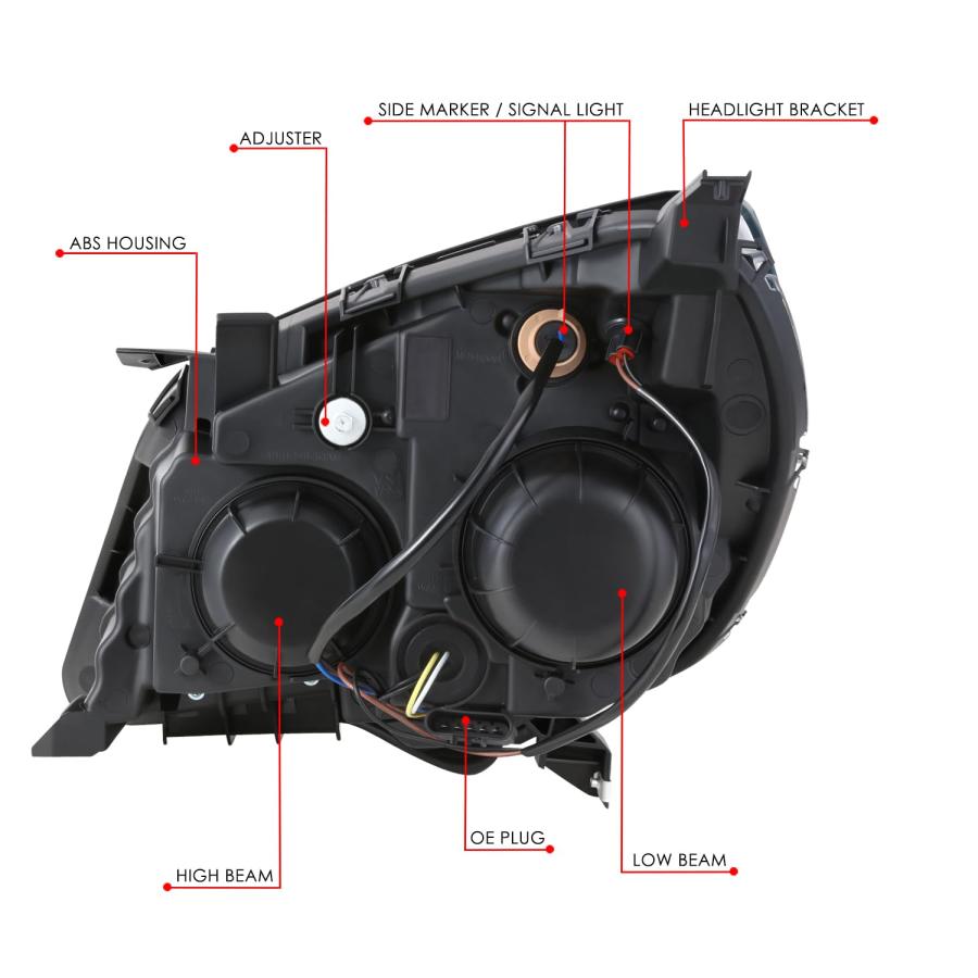 【並行輸入品】DNA MOTORING 右 OEスタイル ヘッドライト 2010 2015 Chevy Equinox LS LTに対応 OEMの画像