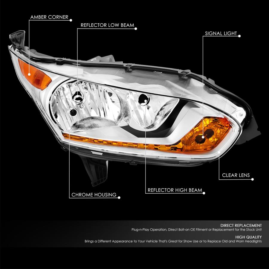 【並行輸入品】DNA MOTORING 右 OEスタイル ヘッドライト 14 18 Ford Transit Connect XLT Titanの画像