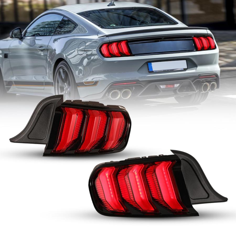 【並行輸入品】 CPW LED Taillights Fit For 2015 2023 Ford Mustang Coupe & Conver_2