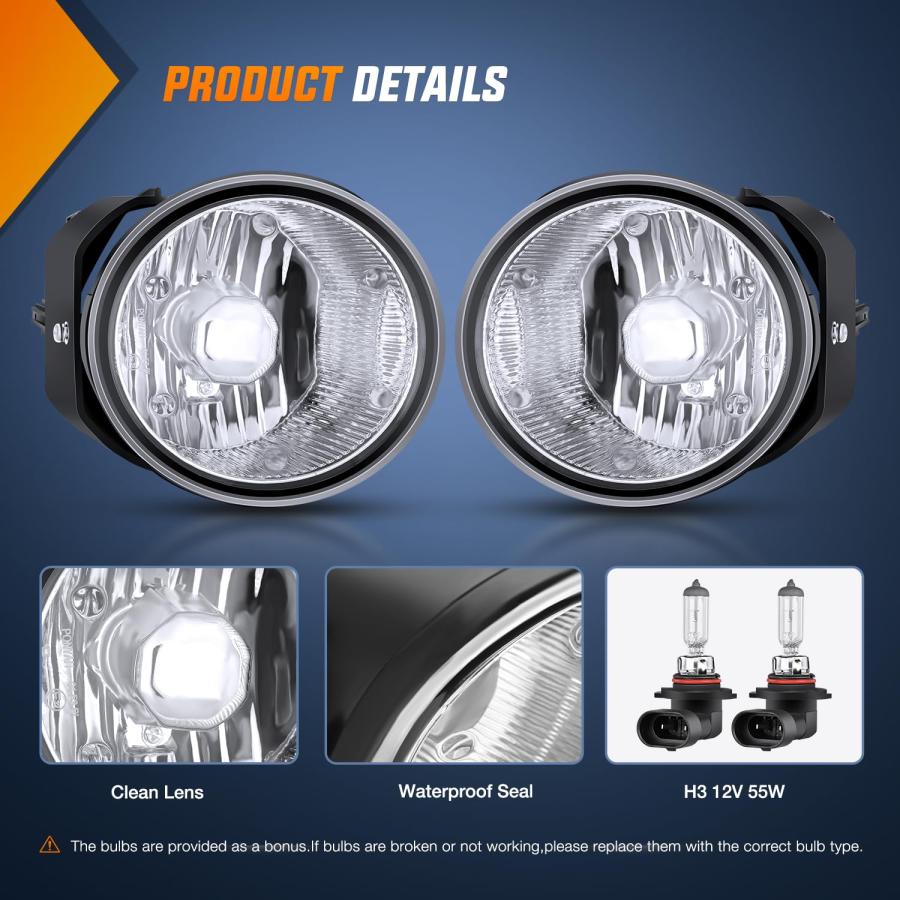 【送料無料】 並行輸入品】Nilight フォグライトアセンブリ 2000 2001 日産 マキシマ