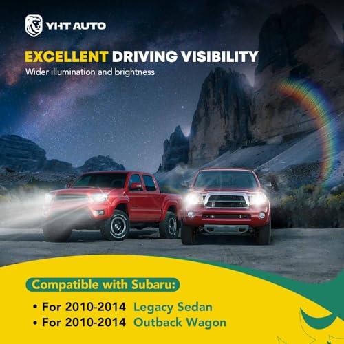 YHTAUTO ヘッドライトアセンブリ 2個セット 2010 2014 Subaru Legacy アウトバックドライバー\u0026助手席 並行輸入品の画像