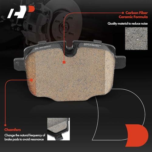 【並行輸入品】 A Premium Rear Ceramic Disc Brake Pads Set Compatible with BMW 5の画像