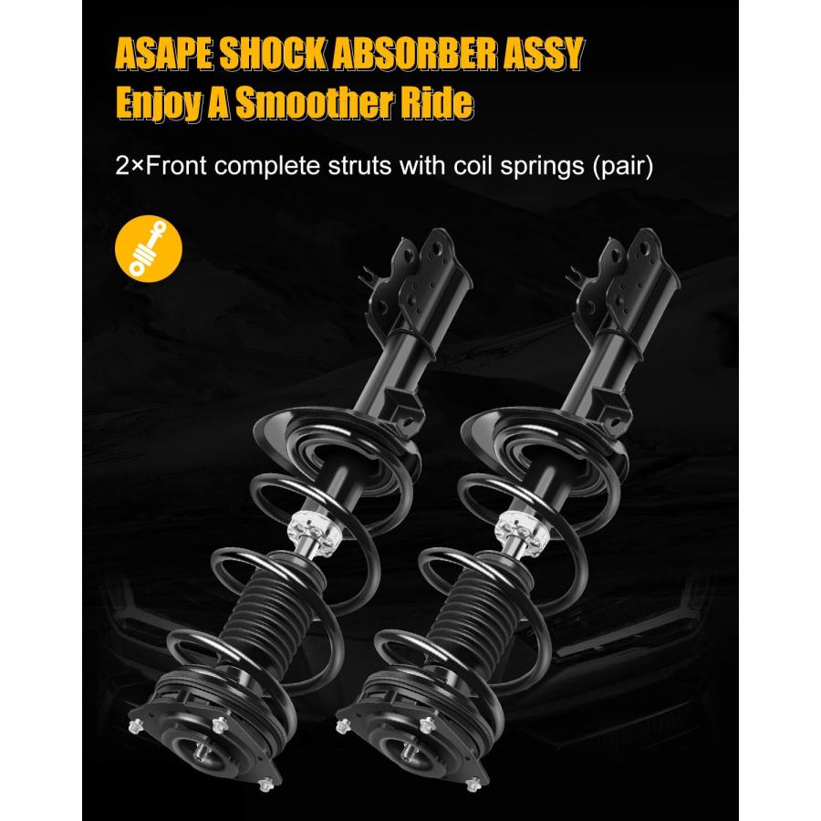Front Complete Strut Coil and Spring Assembly Fits for 2014 2015 並行輸入品_3