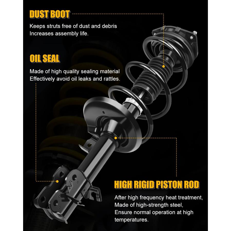 Front Complete Strut Coil and Spring Assembly Fits for 2014 2015 並行輸入品_9