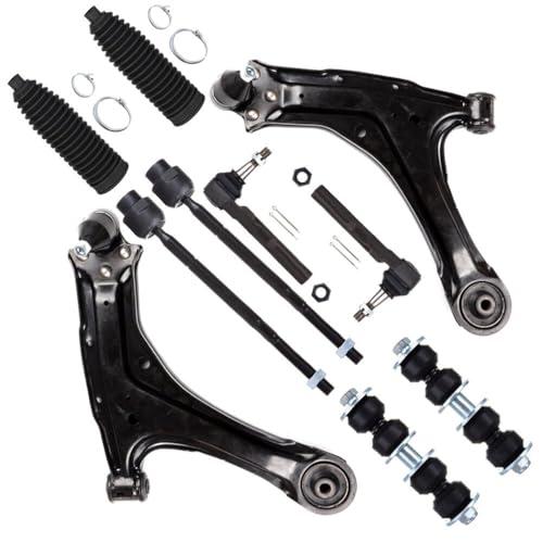 【並行輸入品】SCITOO フロントサスペンションキット 下部コントロールアームとボールジョイントタイロッドエンド ブーツスウェイバーエンドリン_1