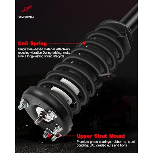 GDSMOTU Front Complete Struts \u0026 Coil Spring Assembly Compatible  並行輸入品の画像